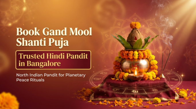 Hindi pandit in Bangalore performing Gand Mool Shanti Puja